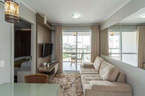 Apartamento de 1 quarto no Edifício Metropolitan Barcelona - JARDIM GOIAS - Wi-fi - MB1902B